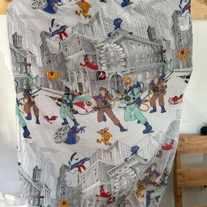 Vintage Ghostbuster Twin Sheets Flat And Fitted 1986